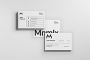 Minimal Business Cards - Bundle 01, a Business Card Template by MustaART (Thumbnail 8 of 10)