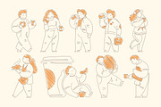 Coffee Lovers Illustration Pack, a Person Illustration by Vasya Kobelev (Thumbnail 6 of 12)