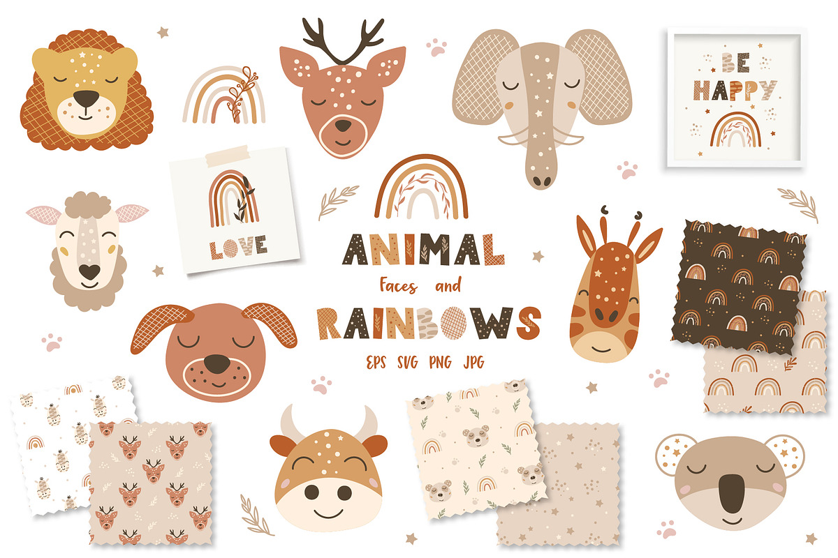 Big Shop Bundle - Graphics, Patterns, an Animal Illustration by DearLetters (Photo 6 of 23)