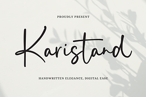 Karistand - Script Font