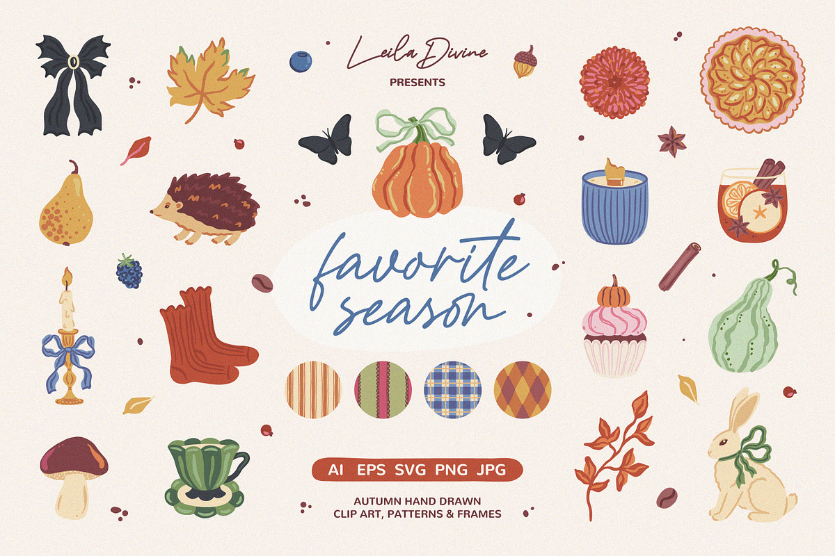 Favorite Season - Autumn Clipart Set, an Object Graphic by Leila Divine (Photo 1 of 17)