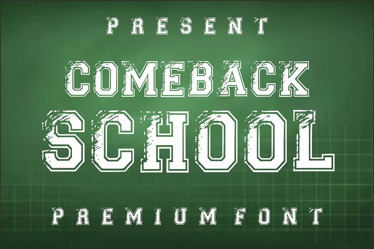 Comeback School, a Font by Limited.studio (Photo 2 of 5)