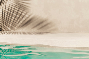 Tropical summer background pool palm, a Background Photo by hitdelight