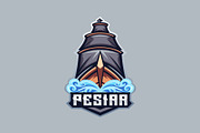 Ship Mascot Esport Logo, a Branding & Logo Template by prps.std (Thumbnail 2 of 3)