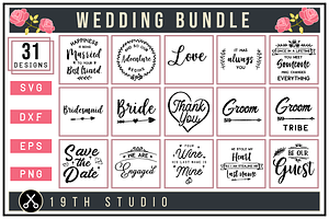 Wedding SVG Bundle | MB27