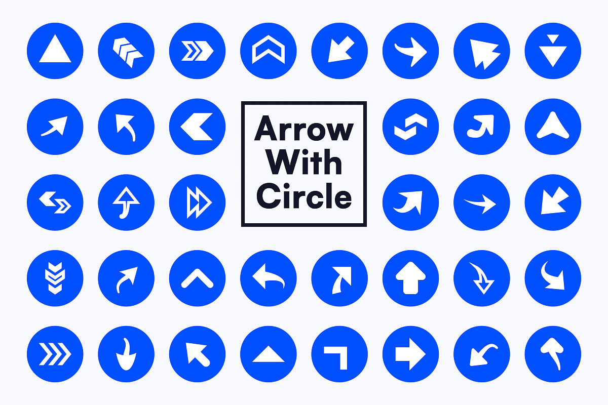 Arrow with Circle Vector Objects, an Object Graphic by Artbeaut
