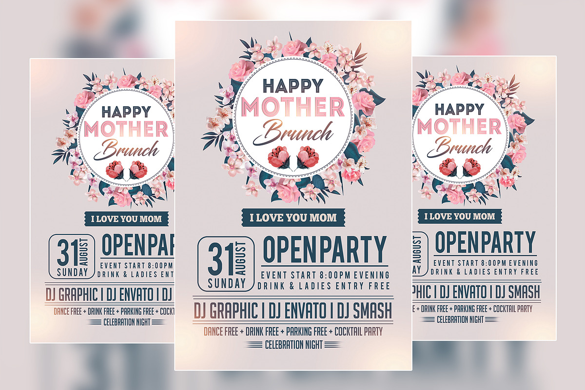 Mothers Day Flyer, a Flyer Template by VaaniDesigns (Photo 2 of 2)