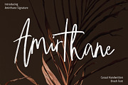 Amirthane - Brush Signature, a Handwritten Font by executypeStudio (Thumbnail 1 of 10)