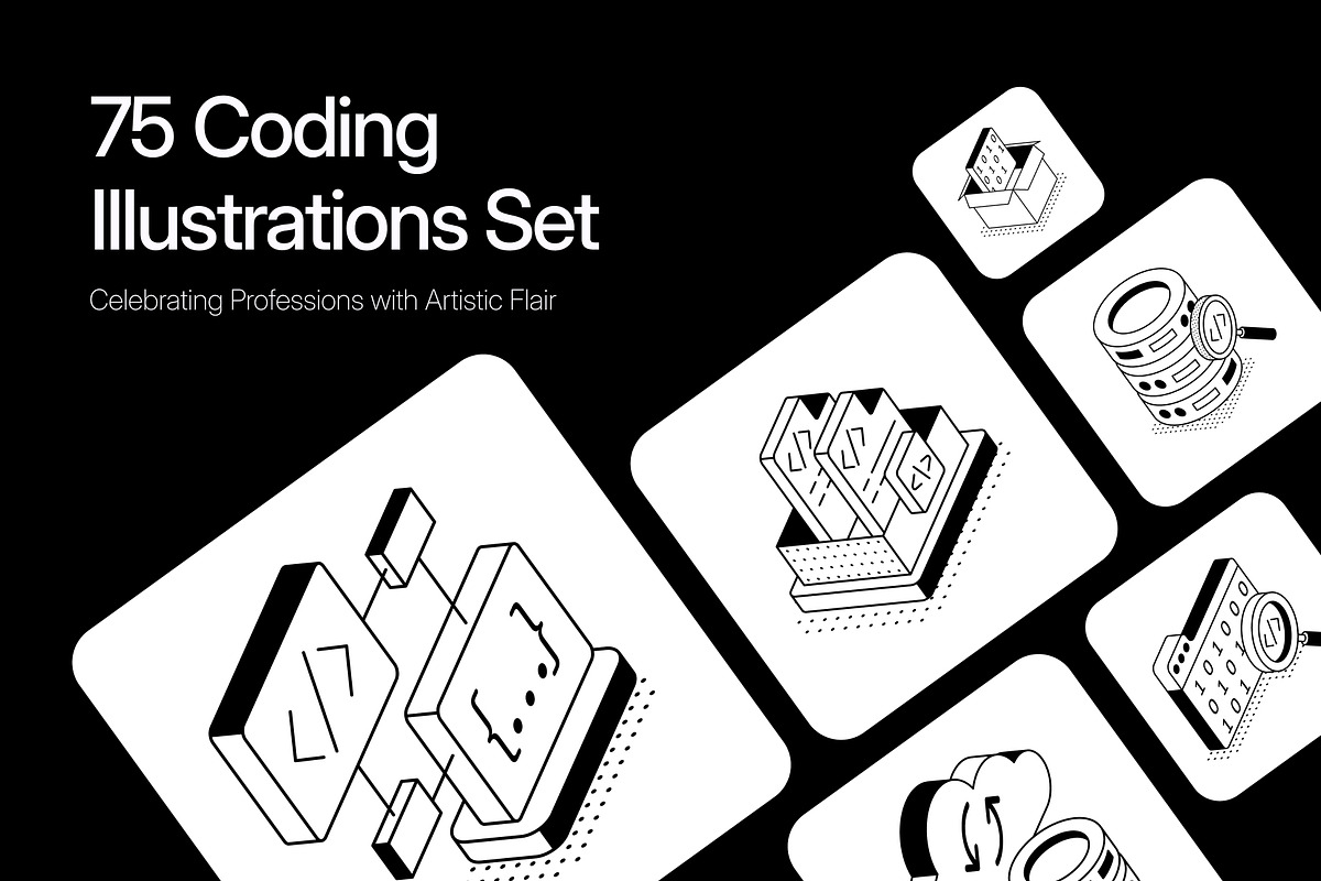 50 Animated Coding Illustrations, a Technology Illustration by Vectors Market (Photo 1 of 4)