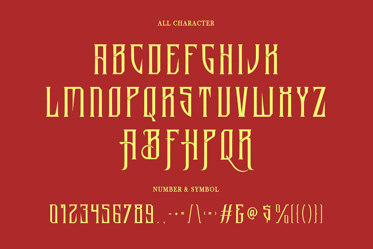 Alaftar Display Font, a Blackletter Font by Maulana Creative (Photo 2 of 7)