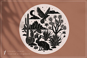 Dark Desert Vector Collection, an Animal Illustration by rouxsupplyco (Thumbnail 2 of 14)