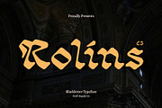 CS Rolins – Blackletter Font, a Blackletter Font by Craft Supply Co. (Thumbnail 1 of 8)