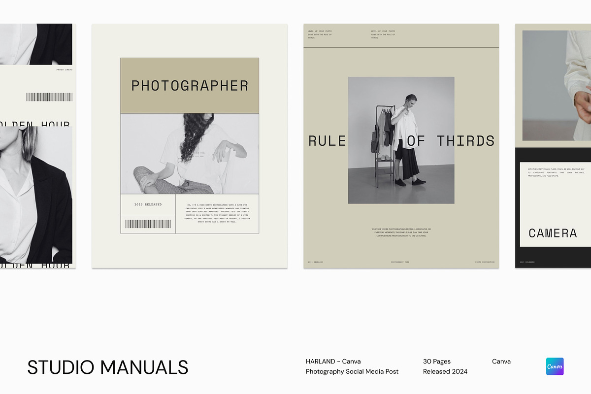 HARLAND – Canva Photography Socmed, a Social Media Template by Studio Manuals (Photo 1 of 8)