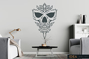 100 Decorative Vector Skulls, a Decorative Illustration by pixaroma (Thumbnail 21 of 37)