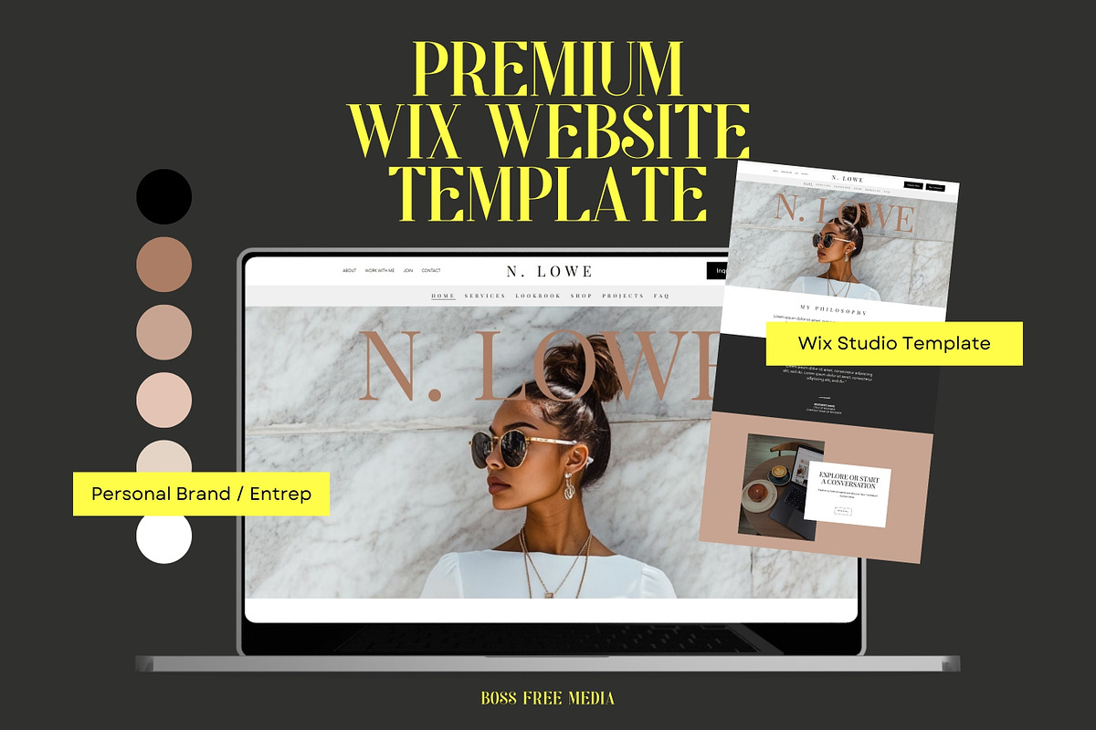 Wix Template for Female Entrepreneurs