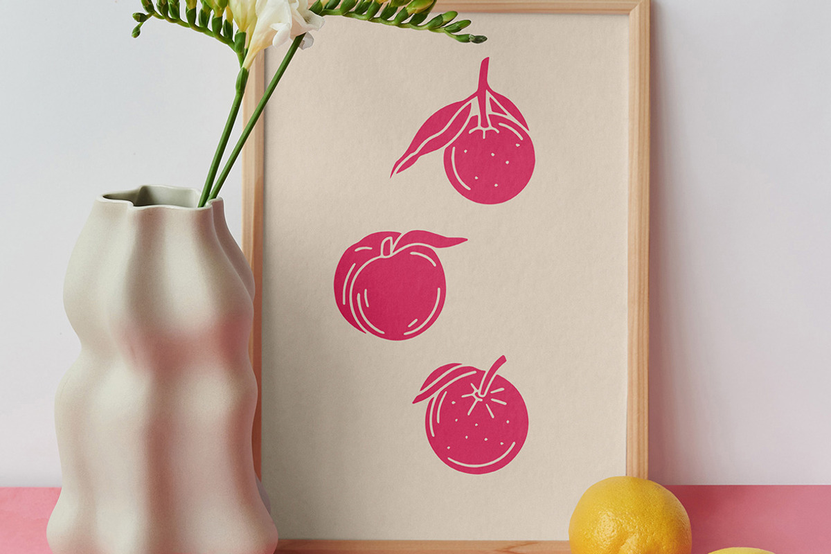 Fruits Linocut Clipart, an Illustration by ClayStudio (Photo 4 of 8)