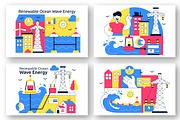 10 Renewable Ocean Wave Energy, a Technology Illustration by denayunebgt (Thumbnail 3 of 4)