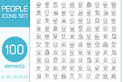 Bundle of Doodle Human Face Avatars, a Person Illustration by Designfour (Thumbnail 1 of 7)