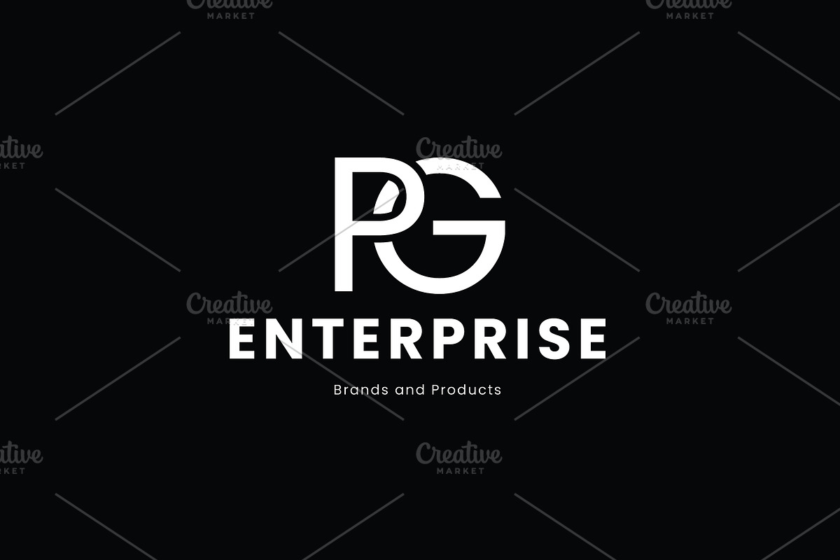 Alphabet letters logo GP, PG,G and P, a Branding & Logo Template by Walldecorated (Photo 1 of 2)