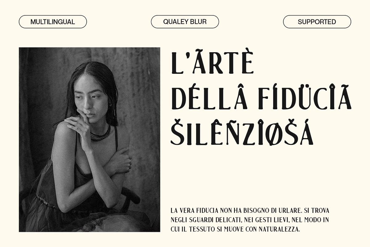 Qualey Blur, a Serif Font by Craft Supply Co. (Photo 7 of 8)
