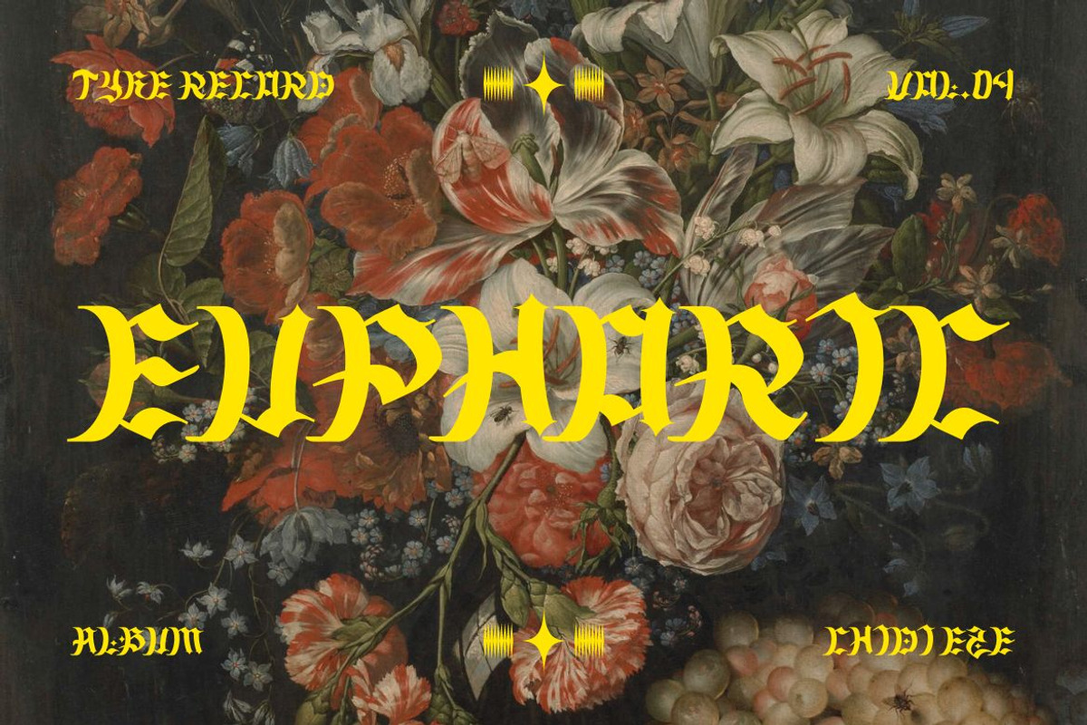 Fourient - Blackletter Gothic Font, a Blackletter Font by Dhabee (Photo 2 of 11)