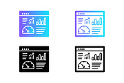 Analytics Dashboard Icon Set Pack, an Outline Icon by Design Store (Thumbnail 1 of 2)
