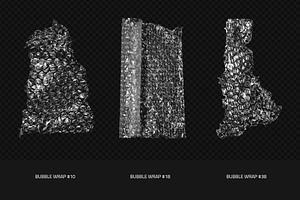 Realistic Bubble Wrap Textures