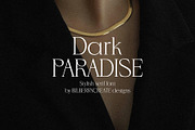 Dark Paradise - Stylish serif font!, a Serif Font by BilberryCreates (Thumbnail 1 of 13)
