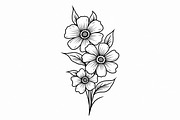 8 Pages Flower Coloring Bundle, an Illustration by Amazin_art (Thumbnail 5 of 9)