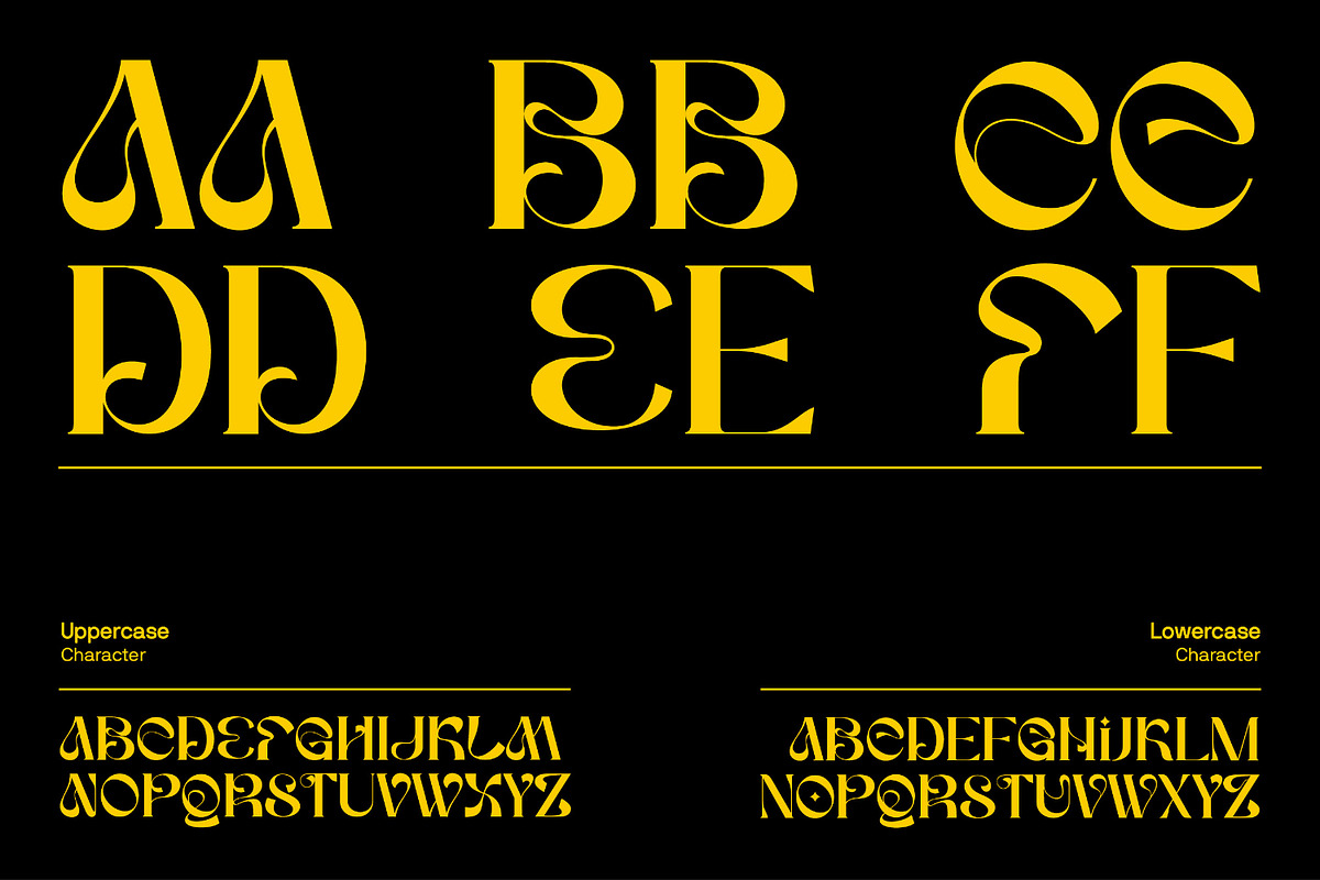 Wave Maska Font | Decorative Display, a Serif Font by Koplexs Studio (Photo 10 of 12)