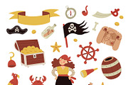 Cute vector pirate collection, a Graphic by My May Art (Thumbnail 2 of 9)