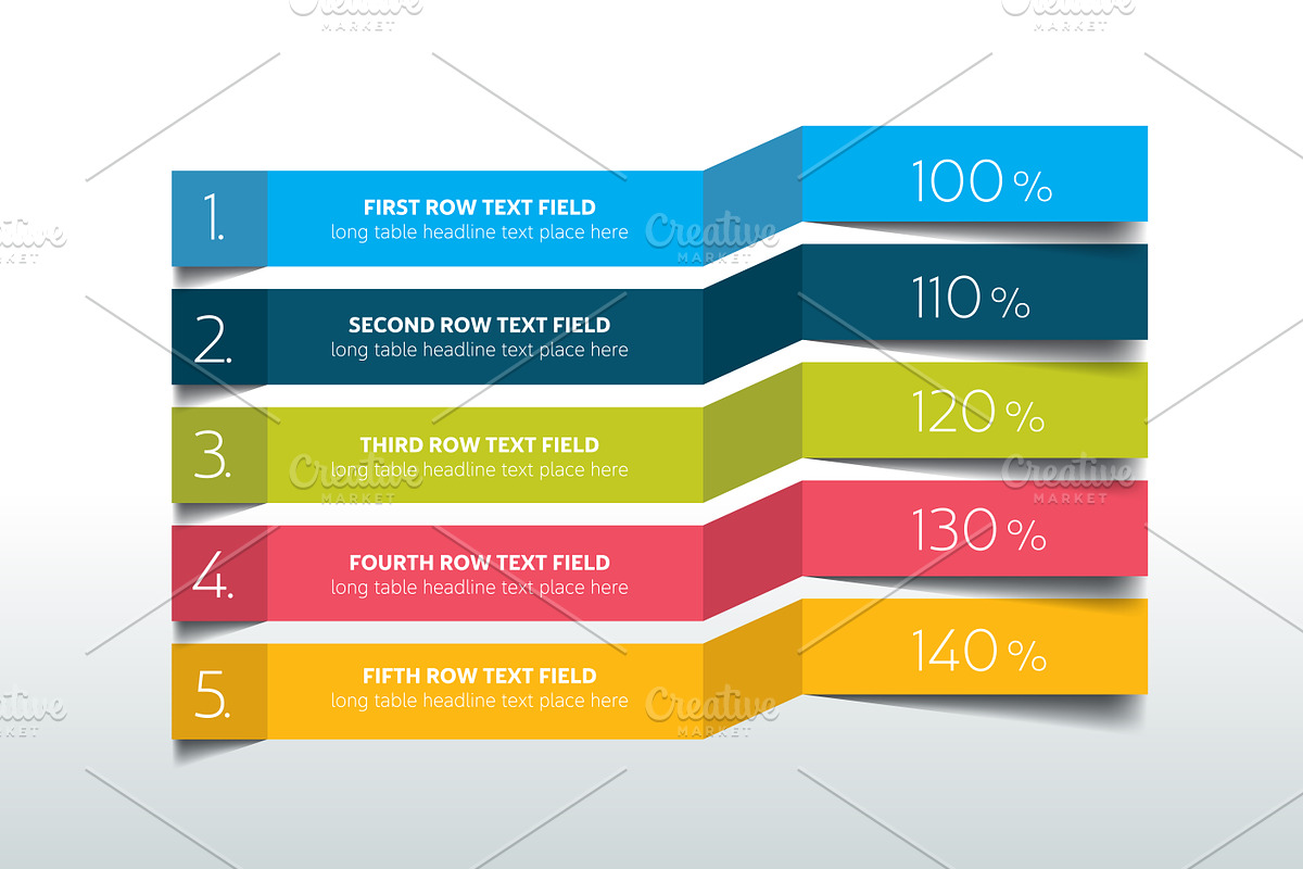 Table, schedule infographic., a Presentation Template by VectorAN