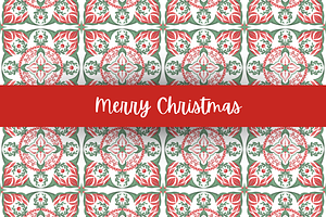 Christmas Tiles Seamless Patterns