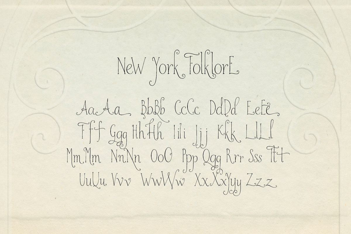 New York Folklore Script Font, a Handwritten Font by Mneme (Photo 4 of 8)
