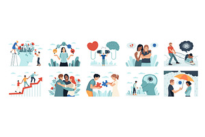 Emotional intelligence people, a Person Illustration by YummyBuum