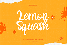 Lemon Squash Handwritten Script Font