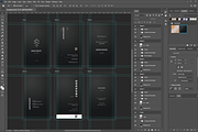 Seraphin - Dark Black Business Card, a Business Card Template by Ctrl space studio (Thumbnail 6 of 9)