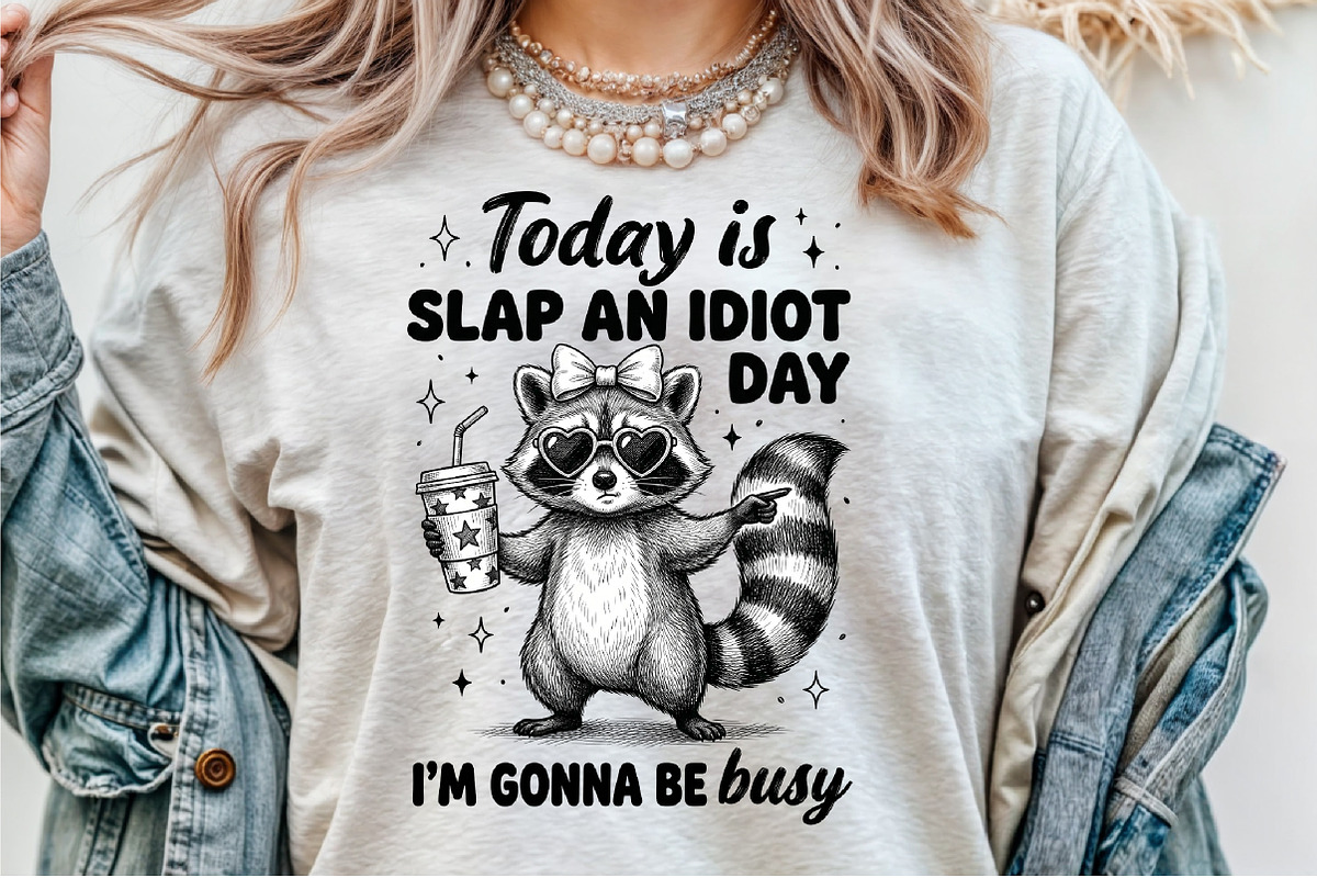 Funny Raccoon PNG Sublimation Bundle, an Object Illustration by Sublimation Artist (Photo 19 of 23)