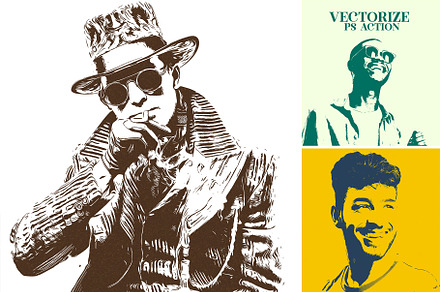 Vectorize PS Action, an Action Add-On by INTENTFX