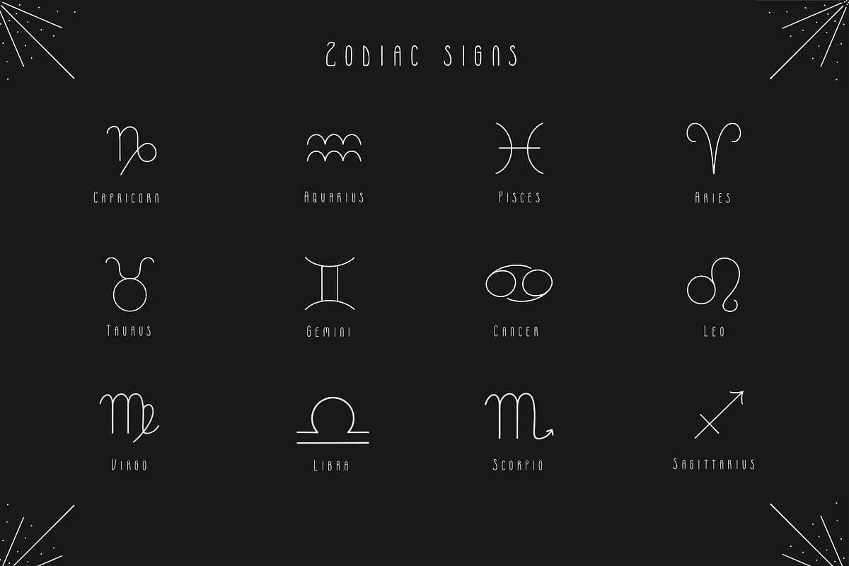 Zodiac Cats.Mystic astrology clipart, an Animal Illustration by Samnay Arts (Photo 7 of 16)