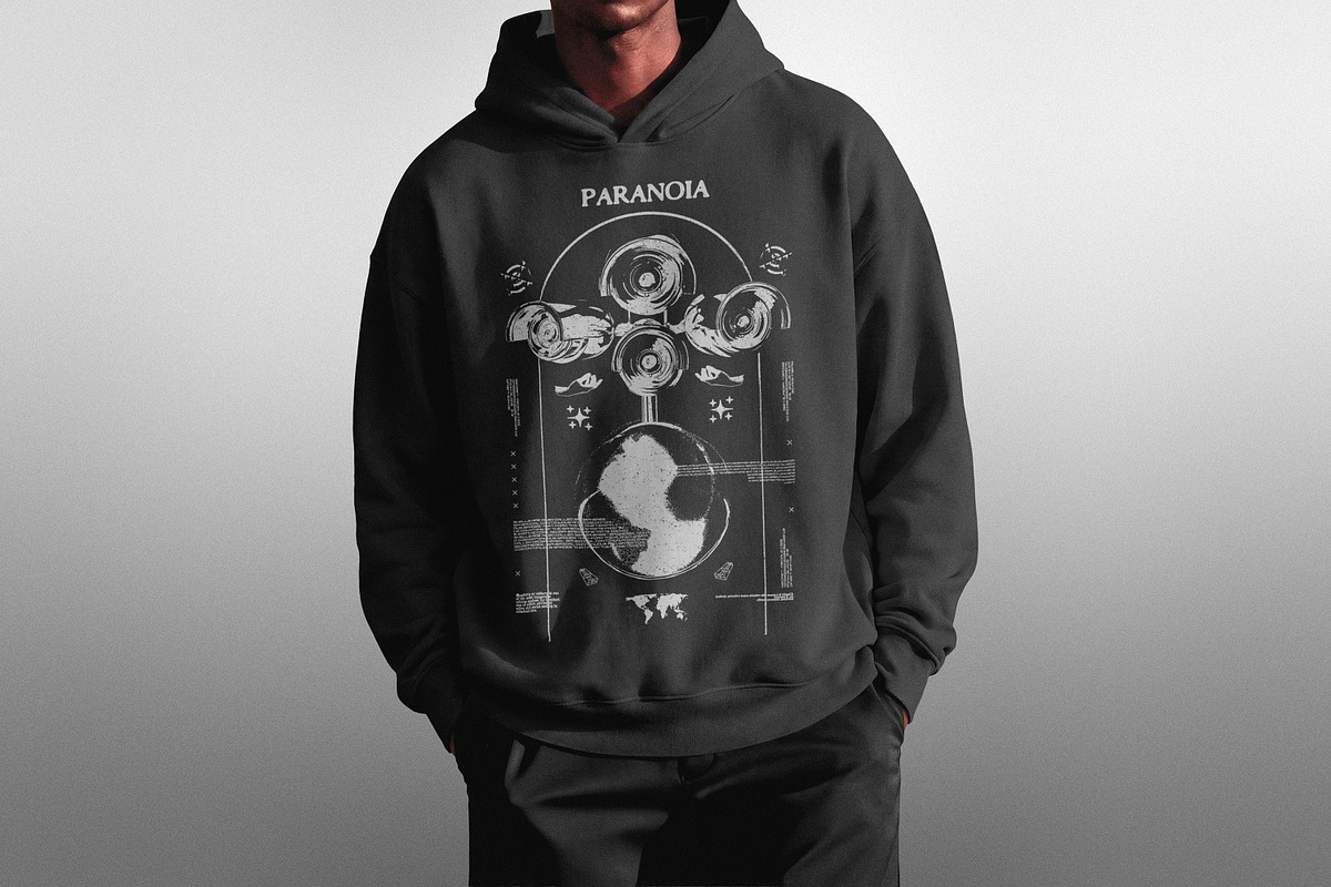 Oversized Men's Hoodie Mockup, a Hoody Mockup by Design Squad (Photo 4 of 4)