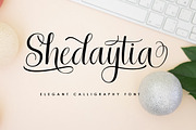 Shedaytia, a Script Font by josstype (Thumbnail 1 of 8)