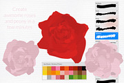 Flower power Procreate brushes set, a Brush Add-On by Let's Art (Thumbnail 2 of 6)