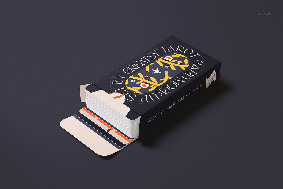 Tarot Cards Mockup Bundle, a Merchandise Mockup by creatsy5 (Photo 9 of 42)