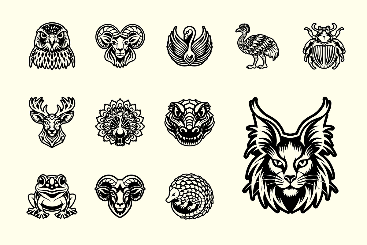 Animals and Birds Glyph Icon Set, a Solid Icon by Creative Stall (Photo 5 of 8)