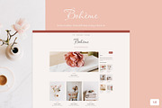 Bohème - Minimal Feminine Blog Theme, a WordPress Template by Cam' Studio (Thumbnail 1 of 2)