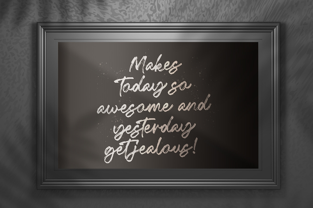 Fentry - Textured Brush Font, a Script Font by StringLabs (Photo 3 of 12)