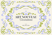 Art Nouveau Decorations, an Object Graphic by Walrus Darya (Thumbnail 1 of 10)