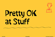 Third Prize Font, a Handwritten Font by Dirty Bandits Type (Thumbnail 7 of 11)