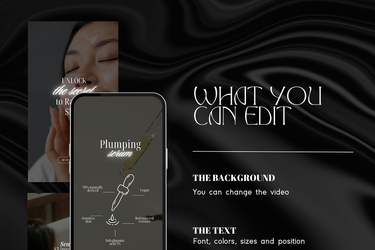 Skincare Instagram Reel Templates, a Social Media Template by design4social (Photo 5 of 9)